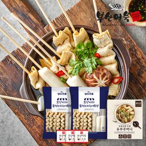 포장마차 물떡 꼬치 어묵탕2봉+수제유부주머니 1봉 set