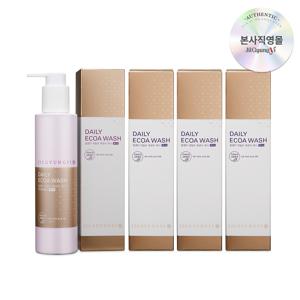 여성청결제 데일리 에코아워시 골드 젤 200ml*4+마음생리대 팬티라이너 20매입