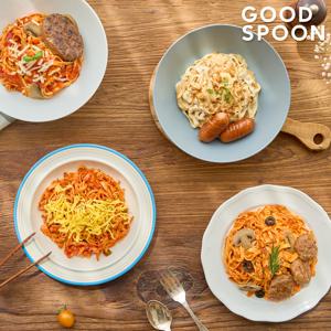 굿스푼 저당 두부면 파스타 4종4팩 (로제/까르보나라/토마토/짬뽕) 단백질 식단