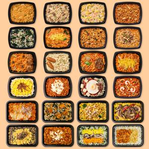 굿스푼 도시락 24종 24팩 한달식단 즉석 곤약밥 반찬 컵밥 식사대용 냉동 배달