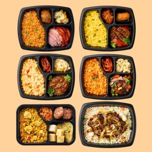 굿스푼 양많은 한식 도시락 6종6팩 점보 떡갈비 스테이크 한끼 요리 직장인 혼밥 메뉴 냉동 배달