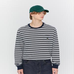 [[25FW]] SPTS5F902N2 [HAZZYS PHIZ] 네이비 스트라이프 롱슬리브