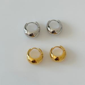 [브리치]  / 물방울 드롭 볼드 원터치 링귀걸이