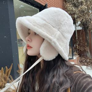엘인아 밍크 퍼 털 귀도리 벙거지 귀달이 귀마개 겨울 방한 모자