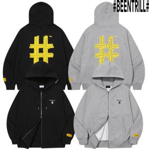 [빈트릴]옐로우 해시태그 후드 집업 BA251TR003