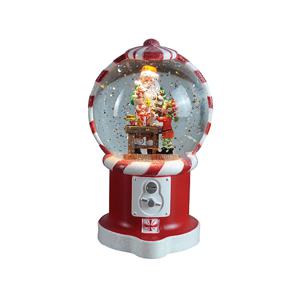 [FOCUSIS]  자동 스노우볼 뮤직박스 산타와 루돌프 캔디머신 / FOC-SZ003-23005