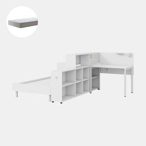 멘디 풀패키지D(1000책상,2000파티션책장,침대,매트리스)