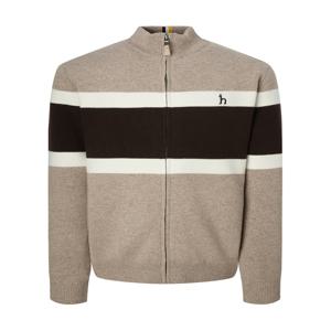 남성 [[24FW]] WHSW4D331I1 [스테디셀러] 베이지 컬러배색 울 집업니트