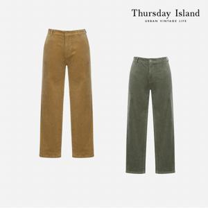 [정상가-219000원][Thursday Island] 코듀로이 슬림 배기 팬츠(T228MPT301W)