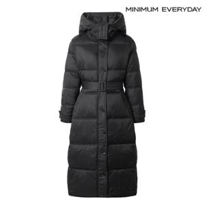 정상가:159,000 | [미니멈 에브리데이]후드 벨티드 집업 패딩 점퍼 (EA4JJ024D)