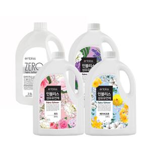 섬유 유연제 2.5Lx4입 (로즈,베이비코튼,라벤더,무향 택1)