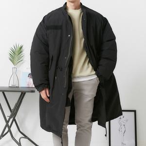 [브리치] 넛지어패럴 / 남자 탈부착 오버핏 패딩 롱 야상 점퍼