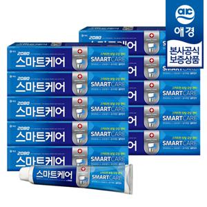 2080 스마트케어 치약 190g x10개 +3분 모래시계 gift
