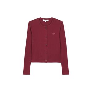 여성 립드 베이비 폭스 가디건 마호가니 레드 PW00512KJ0134-0143
