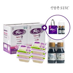 플러스캠핑세트 런24개입+미니두부5모+테이블간장+캠핑팩