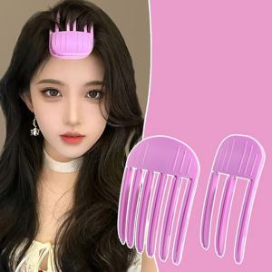 리우 1+1 가르마 헤어볼륨클립 뿌리 볼륨 정수리 앞머리 고정 집게 핀