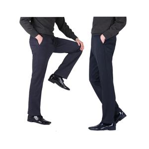 남자 겨울 고급 패브릭 잔패턴 기모 정장바지 LV-SPK-806-네이비