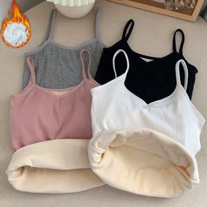 팔리콘 기모 발열 골지 끈나시 민소매 내의 이너나시