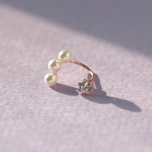 [GB] 진주 포인트 투웨이 10K 피어싱 LPTL4088T