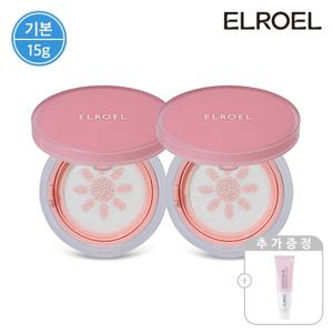 [기본] 피치 핑크 톤업 팡팡 선쿠션 15g 본품 2개+비타크림 50ml