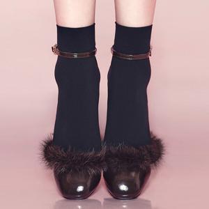 100D 앵클 삭스 겨울 방한 여성 발목 스타킹 양말 VST6881