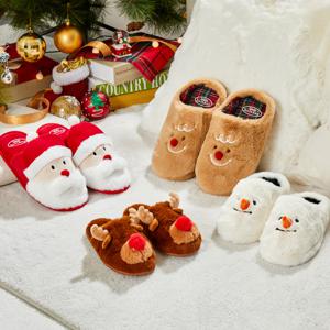 크리스마스 슬리퍼 시리즈 산타/루돌프/진저맨/스노우맨 (3size)