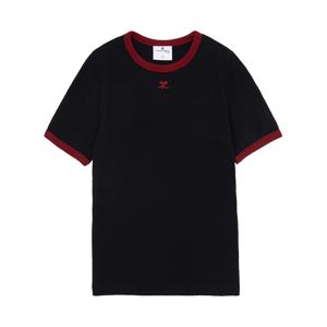 여성 반팔티셔츠 125JTS017JS0203 BLACK RUBY