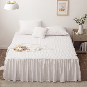 에어프릴 플란넬 누빔 베드스커트 침대커버 Q