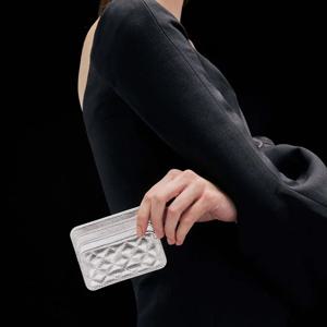 클레오 메탈릭 퀼티드 카드 홀더_4colors CK6-50680926