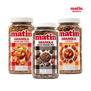 마땡 저당 그래놀라 3병 (시그니처+시나몬츄러스+흑임자)