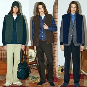 밀라 25FW 남성 셰르파 오리털 패딩 베스트 MD254M0113VT