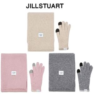 [선물포장]3컬러 여성 멜란지 울캐시미어혼방 머플러장갑세트 JAMU5F500,501,502