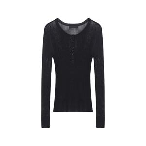 [최초가119,000원]웜터치 시스루 헨리넥 니트 3종세트