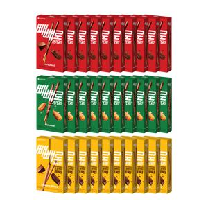 빼빼로 초코 46gX10개 +아몬드 32gX10개 +초코필드 45gX10개