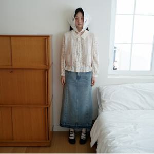 플라워패턴 페플럼 블라우스_T256MBL163W