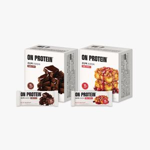 온단백 프로틴바 2가지 맛(애플크랜베리, 초콜릿퍼지) 50g*12개
