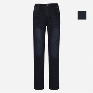 공용 엠보워싱 기모 슬림 데님팬츠 (NQI606)