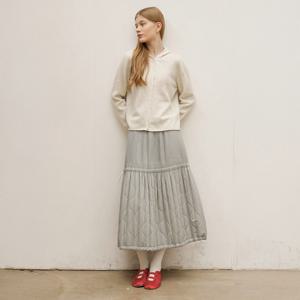 yoyoyoy여성[최초가 177000원] 미들 스트링 퀼팅 밴딩 스커트(2colors)_AJ10WNPSK01