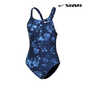 스윔 하이드라스트롱 멀티 프린트 패스트백 원피스 여성 탄탄이 실내 수영복 하이컷 NESSF014-440