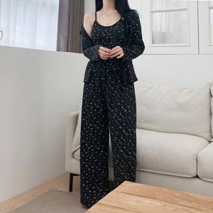 [브리치]  / 노브라 가능 브라캡 나시 3피스 4계절 데일리 잠옷 파자마 홈웨어