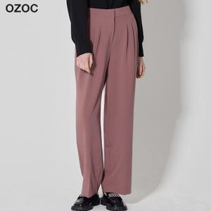 (OZOC)] 핀턱 일자 슬랙스 (택가격: 119000원)