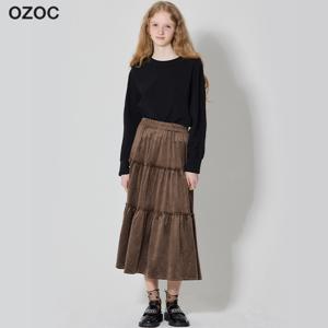 벨벳 셔링 밴딩 스커트