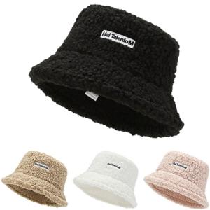 램스울 모자버킷햇 벙거지 골프모자 포근하고 따뜻한 털모자 여자털모자 여성털모자
