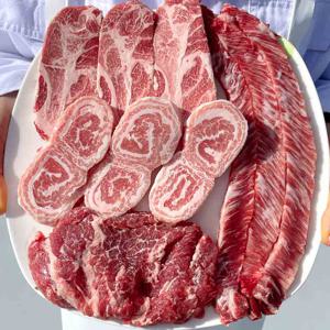 세계 4대 진미 이베리코 돼지고기 4종(목살/갈비살/눈꽃살/황제살) 800g