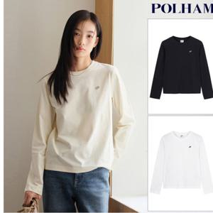 여성 쿨코튼 자수 긴팔 티셔츠 PHF2TS2220