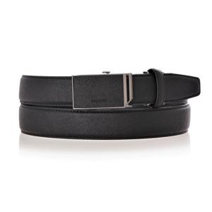 [롯데백화점]신상 메탈 가죽따개 포인트 남성 자동벨트 ECBFBA291BK