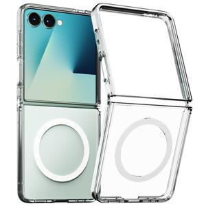 갤럭시 Z플립7 6 M 에어클로 베이직 맥세이프 투명 범퍼 케이스 자석 제트지