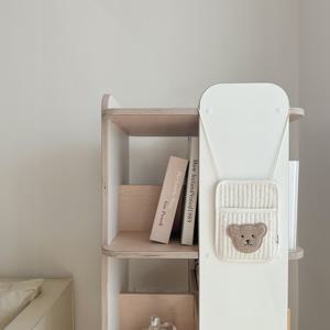 순수 누빔 책장용 세이펜포켓 수납 주머니