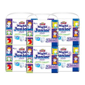 군 기저귀 나이트 팬티 주니어 14P x 6팩 밤기저귀 야뇨증기저귀 어린이기저귀(+3박스 구매 시 물티슈 10팩)