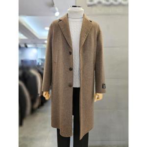 세이브존03 남자 겨울 브라운 울 캐시 구스 라이너 핸드메이드 롱 코트 WSAGY4CJ12A (39931120)